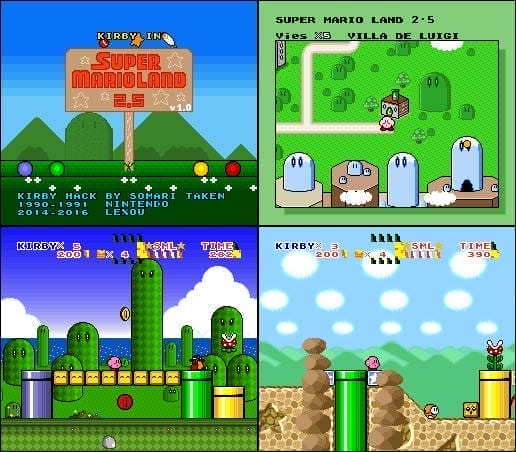 Kirby in Super Mario Land 2.5